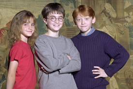 Hermione, Harry, and Ron!