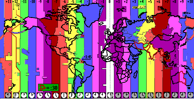time zones of world. World Time Zones