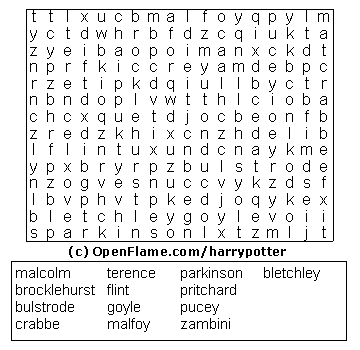 Click on Word Search for Larger Printable version!