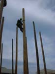 Pole climbing