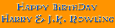 Harry Birthday Harry and J.K. Rowling