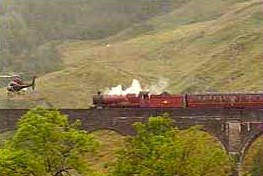 Hogwarts Express from air