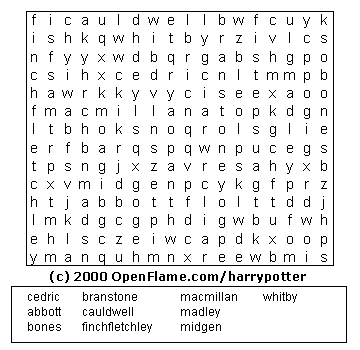 Click on Word Search for Larger Printable version!