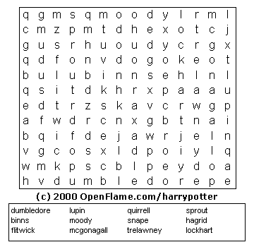Click on Word Search for Larger Printable version!
